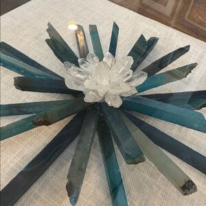 NATURAL BRAZILIAN AGATE Studio Crystal Acrylic Shadow Box STUNNING | Coastal